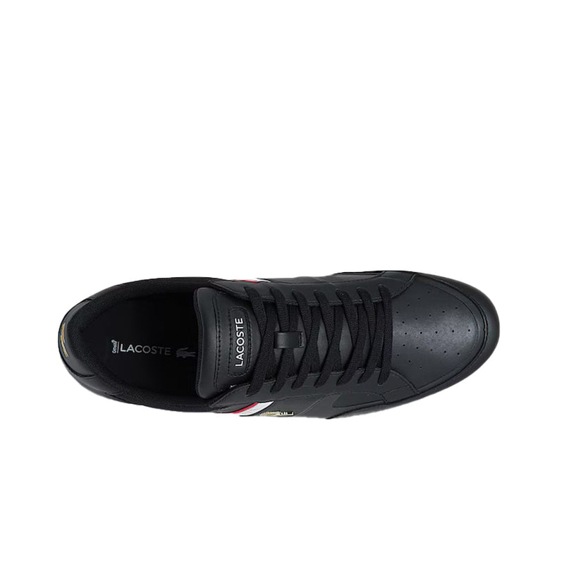 LACOSTE MEN'S CASUAL Courtline 120 1 US CMA Athletic Shoes Leather Black  Sneaker EUR 111,92 - PicClick FR